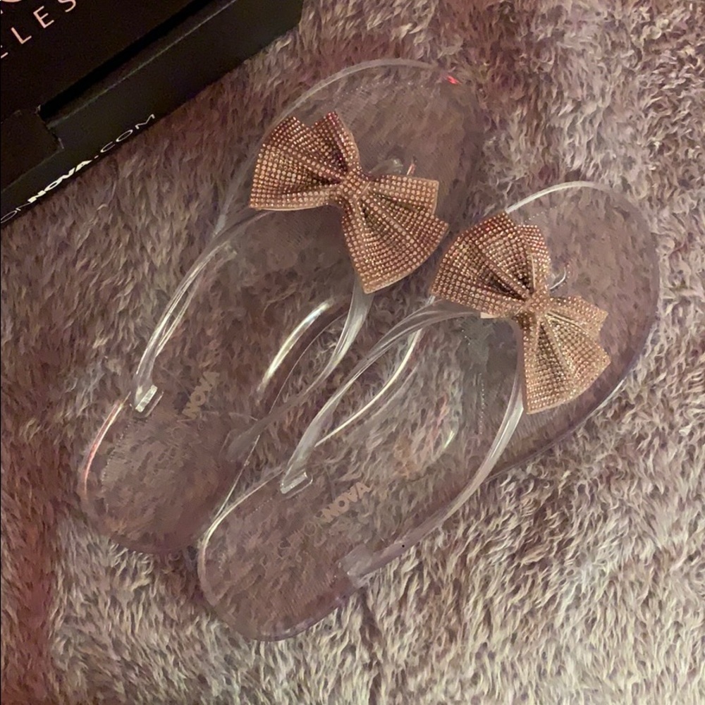 Fashion nova ‘ My Oh My ‘ embellished bow sandals